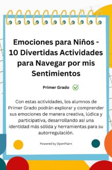 Emociones para Niños - 10 Divertidas Actividades para Navegar por mis Sentimientos