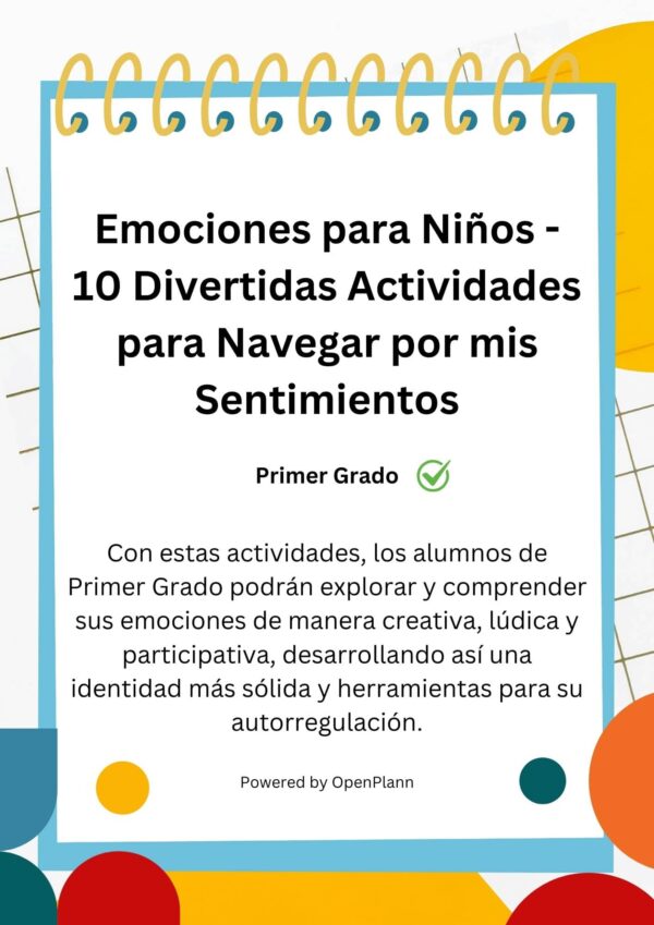 Emociones para Niños - 10 Divertidas Actividades para Navegar por mis Sentimientos